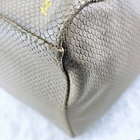 ELLIOTT LUCCA Ecru Textured Top Handle Crossbody Shoulder Bag Removable Strap - Picture 12 of 16